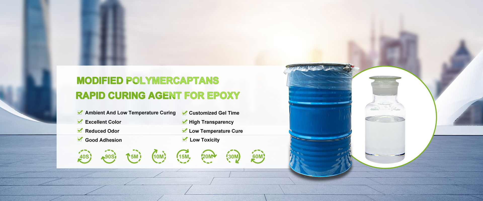 Kina Mercaptan-baserad polymer