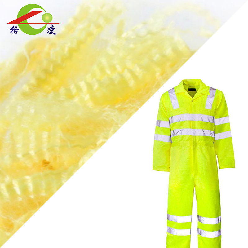Para-aramid stapelfiber
